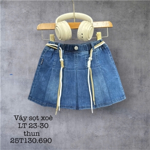 Xưởng sản xuất váy jean sỉ Sọt xoè 