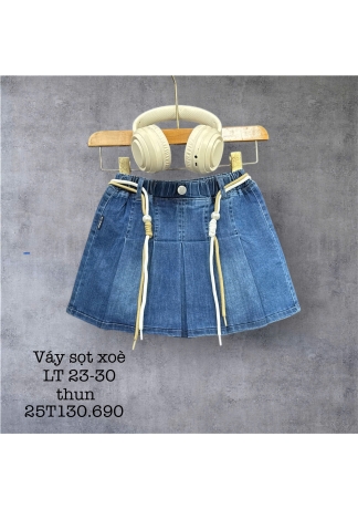 Xưởng sản xuất váy jean sỉ Sọt xoè 